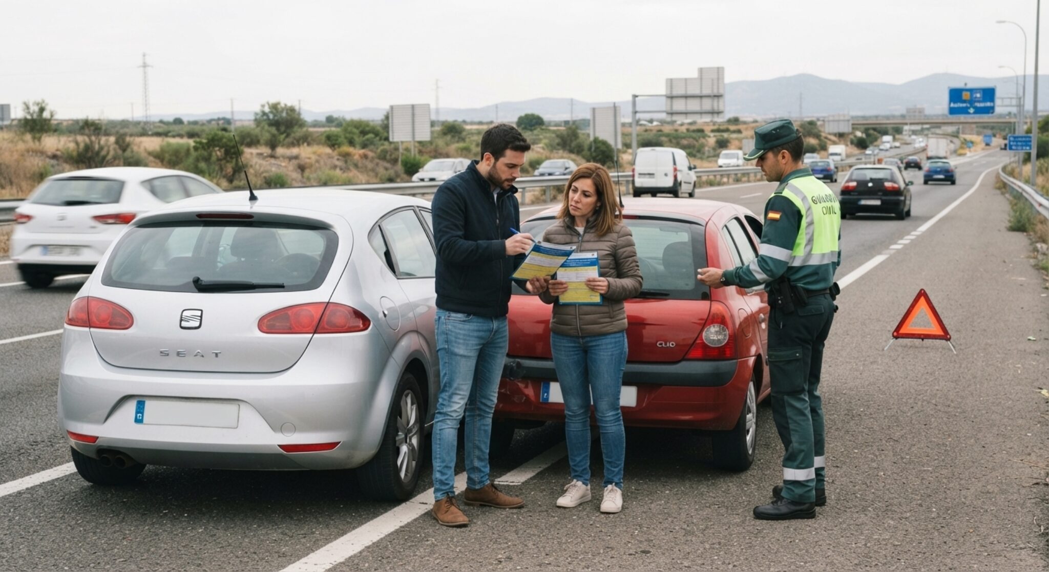 Cómo dar un parte de accidente de coche en España: pasos, plazo y qué hacer después