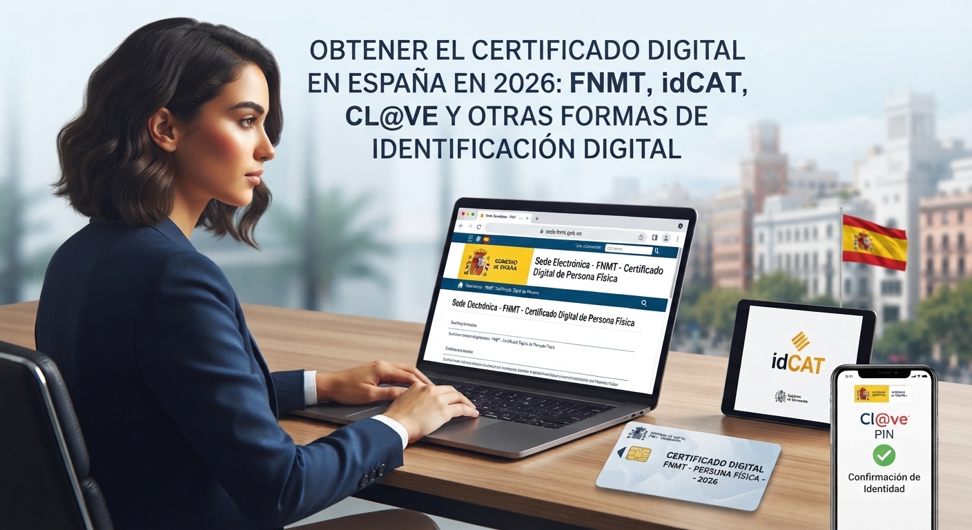 Cómo obtener el Certificado Digital en España : FNMT, idCAT, Cl@ve y otras formas de identificación digital